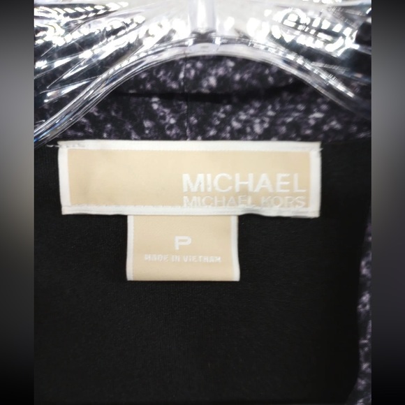 MICHAEL KORS Faux Wrap, Patterned Dress with POCKETS Size P- XS - Picture 3 of 14